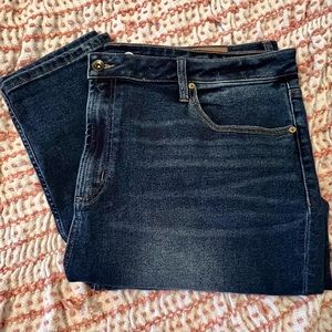 Max Studio Indigo High Rise Ankle Skinny Jeans
